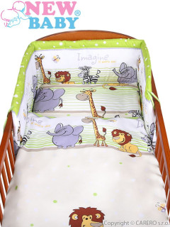 2-dílné ložní povlečení New Baby zelené Safari 135 x 100 cm
