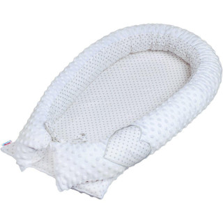 Luxusní Hnízdečko pro miminko z Minky New Baby bílé