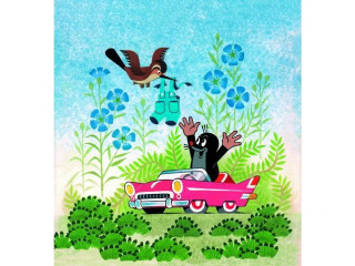 Puzzle Krtek a autíčko 99 dílků