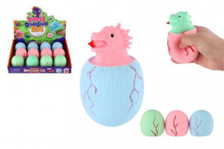 Dinosaurus ve vajíčku antistresový mačkací sliz 