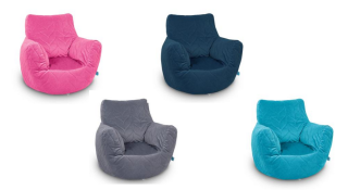 Puf pro děti s opěradlem