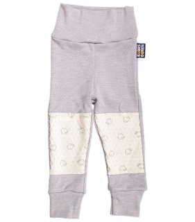 Protiskluzové kalhoty pro děti na lezení merino šedé