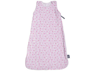 Letní spací pytel, zajíc růžový zip na boku 