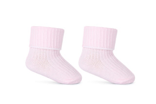 Kojenecké ponožky ohrnovací růžové Be Snazzy