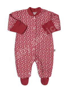 Bavlněná kombinéza s rukavičkami Obláčky Baby Service