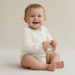 Rostoucí body bílá vzor obdélník Babyservice