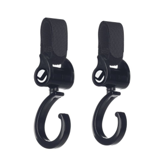 Háčky na kočárek 2 ks black Jané