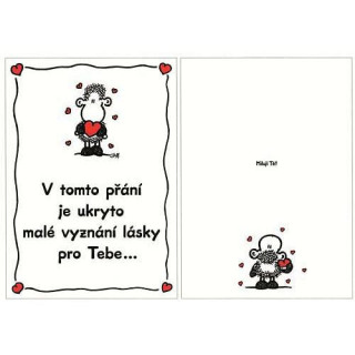 Blahopřání Sheepworld - Z lásky 48 - UKRYTO V PŘÁNÍ