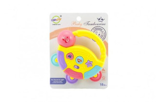 Tamburínka baby plast 12 cm 