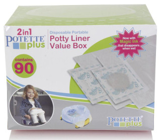 Náhradní náplně do cestovního nočníku Potette Plus 90 ks