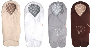 Zavinovačka MÁJA letní do autosedačky microfleece + bavlna Emitex LIŠKY