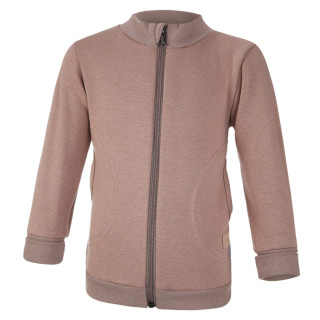 Mikina hřejivá rozepínací hnědá Little Angel