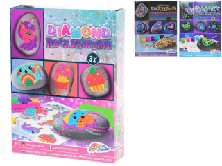 Kreativní sada - malování na kamínky 3 ks + doplňky