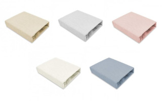 Mušelínové prostěradlo do postýlky 60 x 120 cm Nature double Baby Nellys