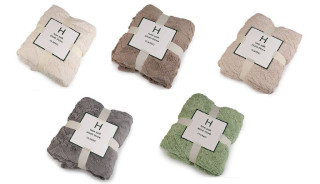 Deka plyšová, copánková 150x200 cm