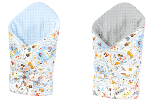 Luxusní oboustranná zavinovačka Minky World 3v1 85 x 85 cm Esito 