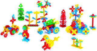 Stavebnice Kostky Lístky 200 ks Wader