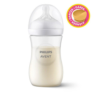 Láhev Natural Response 260 ml, 1m+dárek PETITE&MARS Miska 6m+ Philips Avent