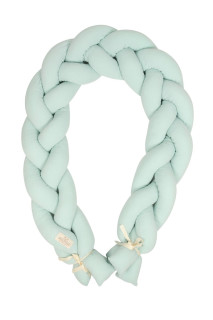 Mušelínový mantinel cop 200 cm Babymatex – chránič do postýlky Mint