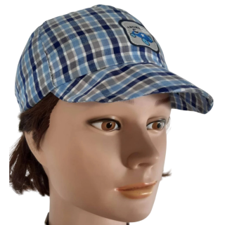 Chlapecká kšiltovka Racing Káro modrá RDX