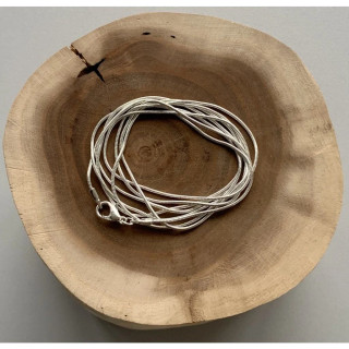 Stříbrné lanko k rolničkám 116 cm stříbrná