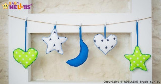 Sada dekorací Stars be Love Modrá + zelená