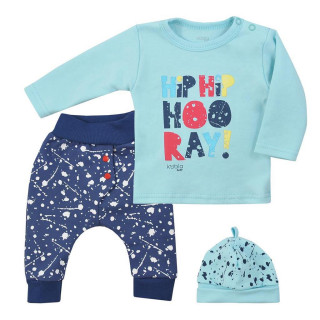 3-dílná dětská souprava Koala Hip-Hip modrá