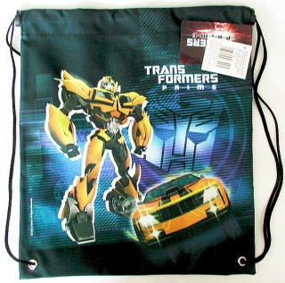 Sáček na cvičky Transformers Herlitz žlutý+auto NEZOBRA