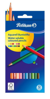 Pastelky Pelikan šestihranné 12 barev