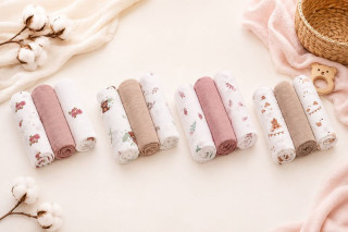 Mušelínové plenky Super Soft růžové 3 ks 70x70 cm BabyOno