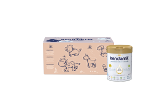 Kendamil Premium 2 HMO+, 2,4 kg (3× 800 g), kreativní balení s dárkem