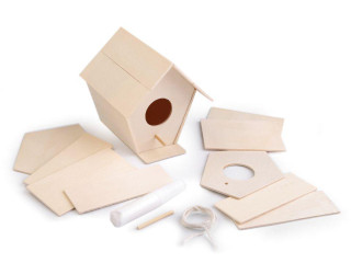 Kreativní sada - dřevěná ptačí budka