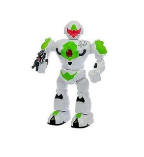 Robot česky mluvící 32cm chodící na baterie se světlem a zvukem