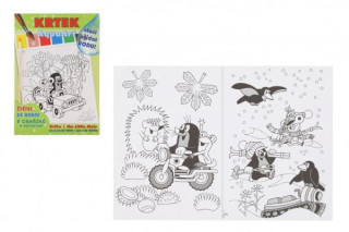 AquaArt Krtek - Stačí přidat vodu 8ks obrázků s barvami se štětcem