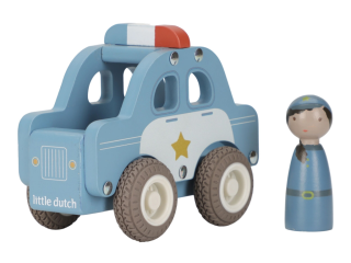 Policejní auto dřevěné Little Dutch