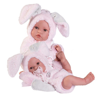 Realistická panenka miminko s celovinylovým tělem 42 cm Erika 50419 Antonio Juan