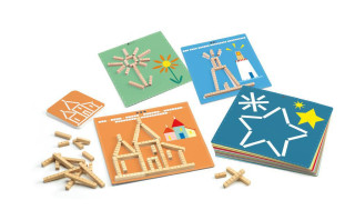 Djeco Eduludo - stavíme z dřívek