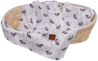 Bambusová letní sada polštářku s medvídkem a přikrývkou Oceán Infantilo