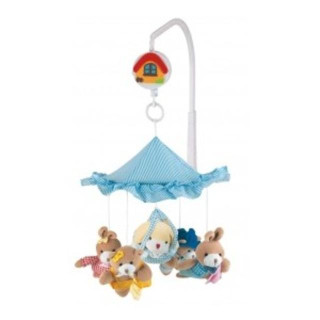 Kolotoč plyšový zvířátka pod stříškou Canpol