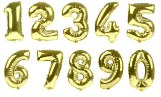 Nafukovací číslice 54 cm