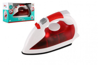 Žehlička plastová na baterie se zvukem a se světlem 17 cm