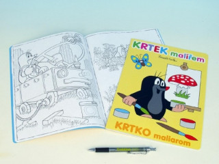 Omalovánka Krtek malířem A4