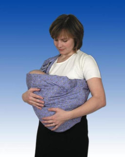 Babyvak látkové nosítko - modré kopretinky BAZAR