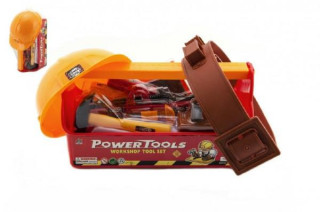 Nářadí s helmou ve skříňce