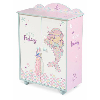 Dřevěná šatní skříň pro panenky s doplňky DeCuevas - Ocean Fantasy