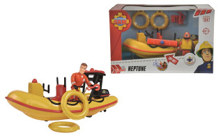 Požárník Sam Záchranný člun Neptun 20 cm s figurkou