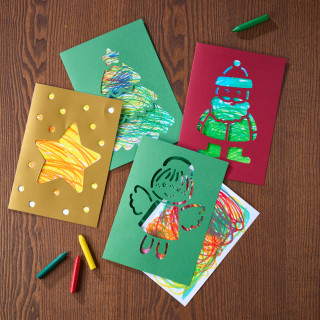 Kreativní sada První čmárací kartičky Vánoční pošta Haba