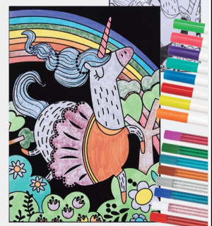 Sametové malování Jednorožec Tookyland