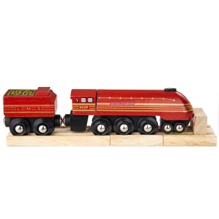 Replika lokomotivy Duchess of Hamilton + 3 koleje Bigjigs Rail 