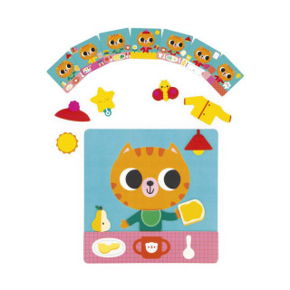 Magnetická hra Denní aktivity a přiřazování Kočka Janod